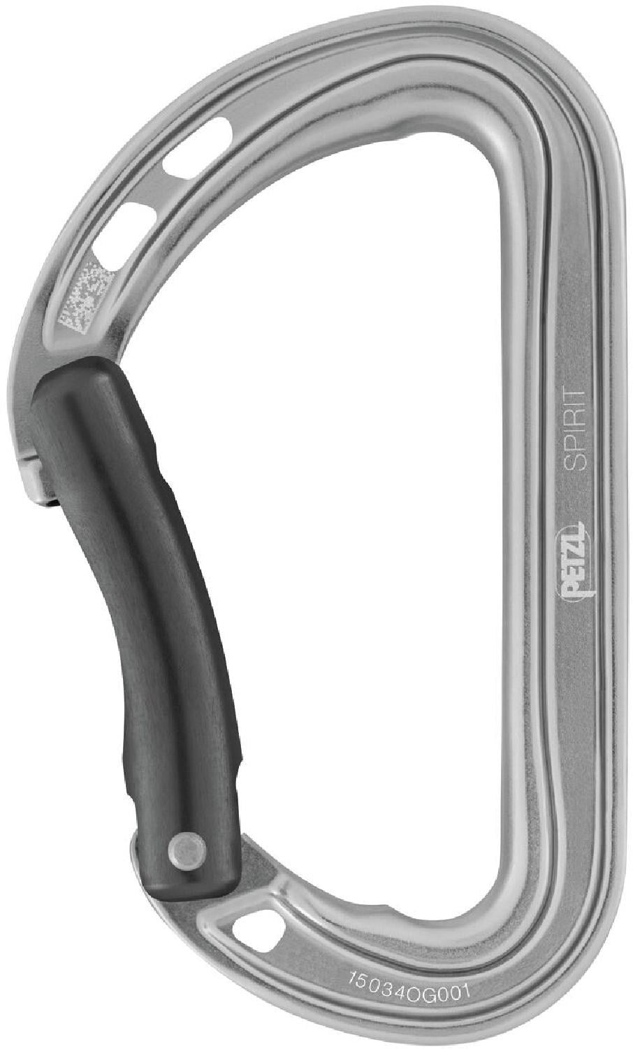 Spirit Bent Gate Petzl carabiner, gray