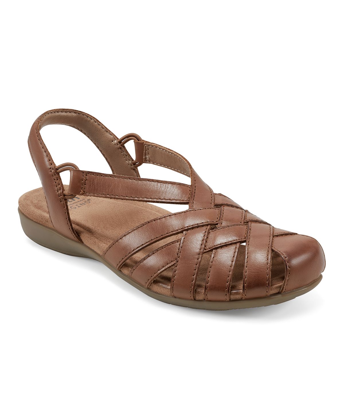 Berri Earth Women's Woven Open Heel Round Toe Casual Sandals