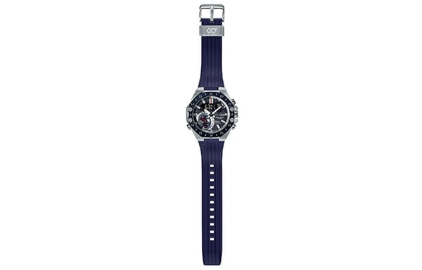 CASIO EDIFICE Limited Edition Solar Powered Sapphire Crystal Mens Blue Analog/Digital Combo Watch, blue