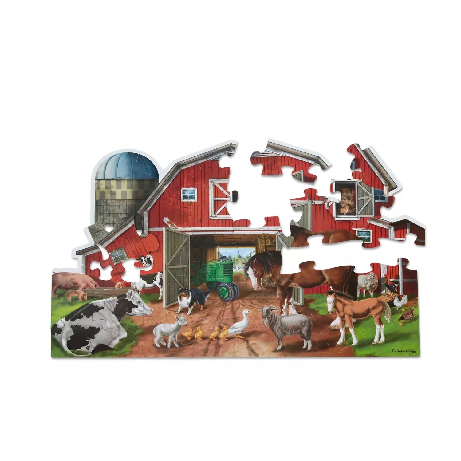 Melissa & Doug Busy Barn Shaped, 32 Pieces. Melissa & Doug Floor Puzzle