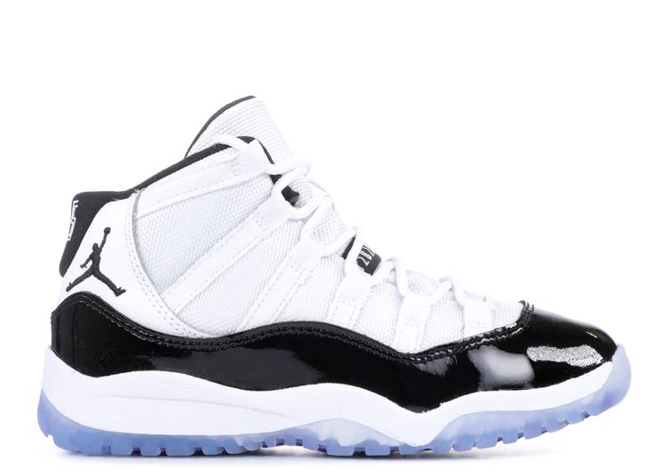 حذاء رياضي AIR JORDAN 11 RETRO PS 'CONCORD' 2018، باللون الأبيض