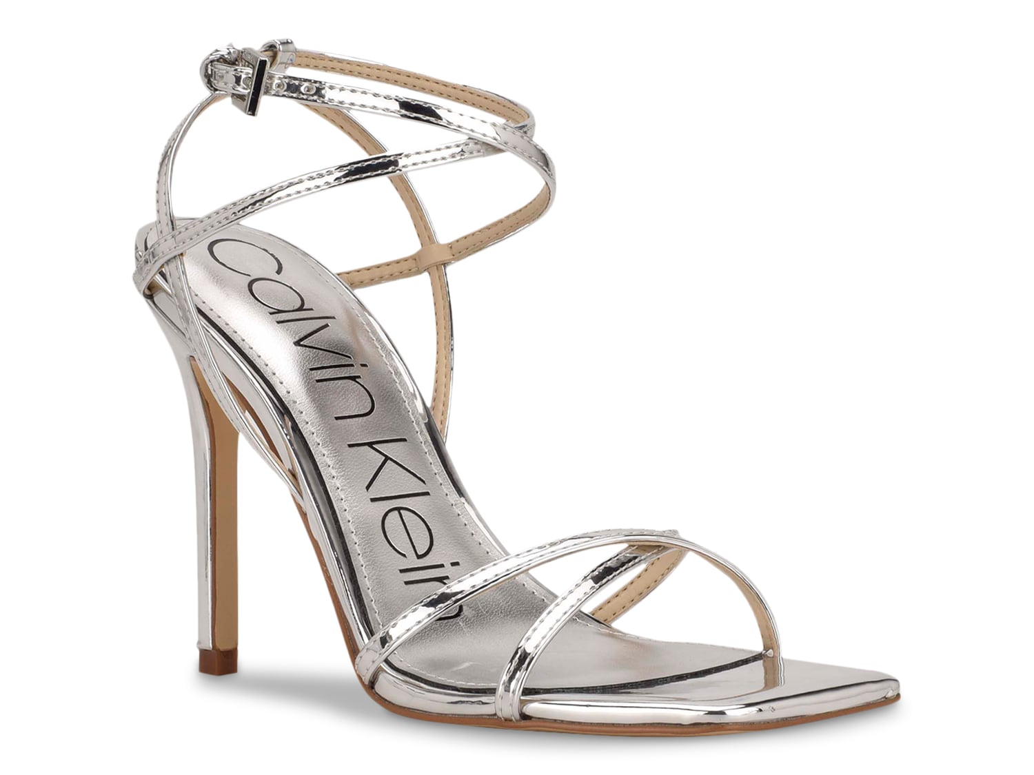 Calvin Klein Tegin Sandals, Metallic Silver