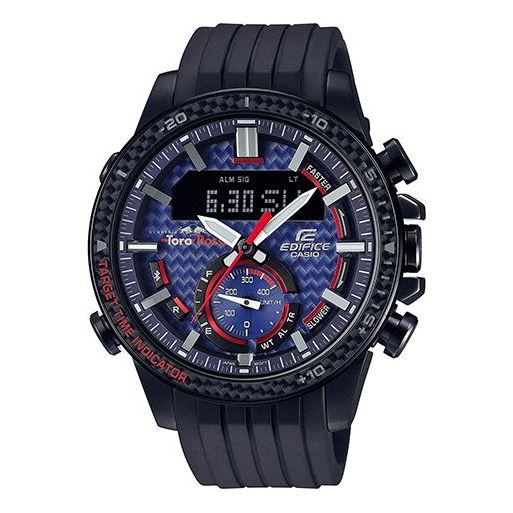 CASIO Limited Edition EDIFICE Mens Blue Analog/Digital Combo Watch, blue