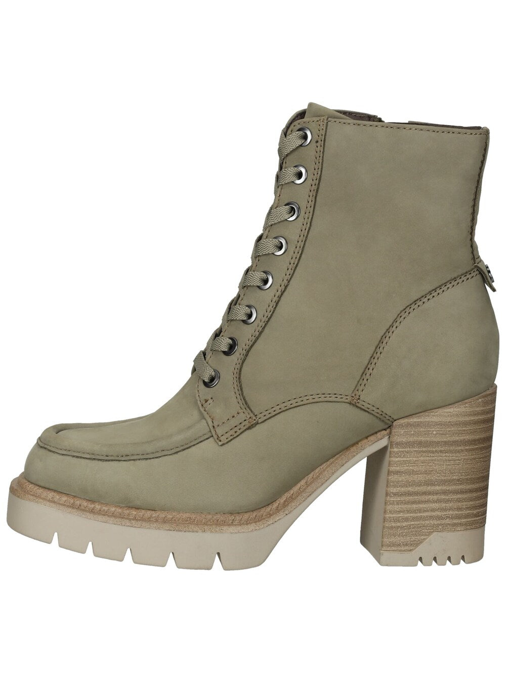 Tamaris lace-up ankle boots, khaki