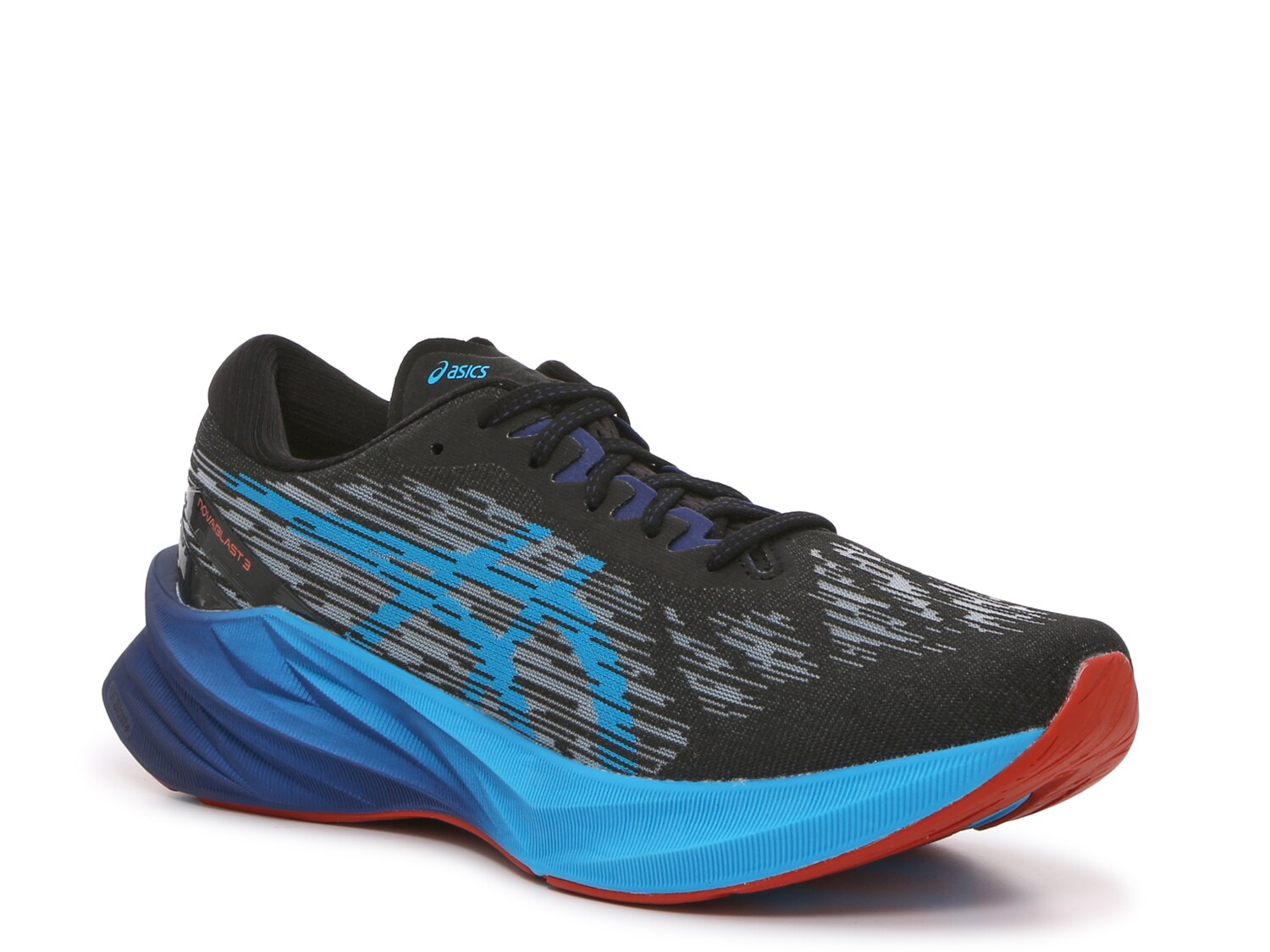 حذاء رياضي Asics Novablast 3، أسود/أزرق