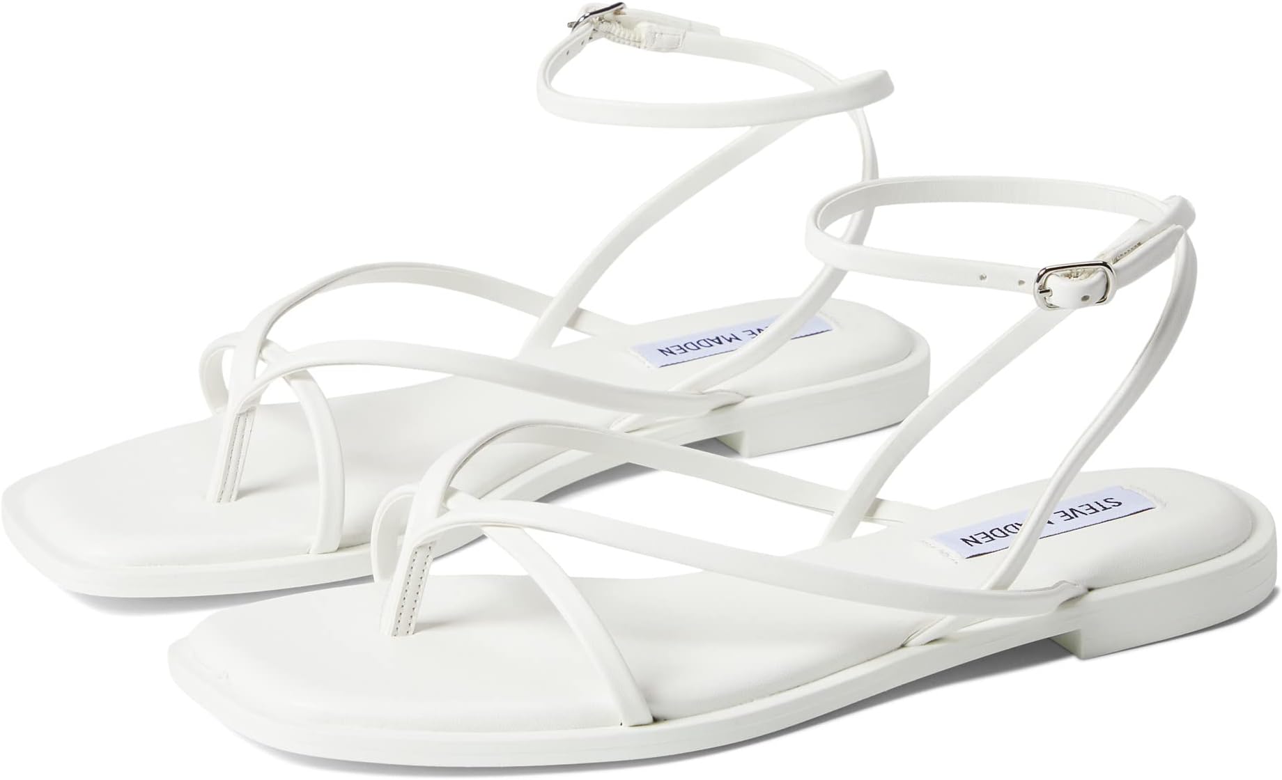 Agree Sandal Steve Madden Flat Sandals, White