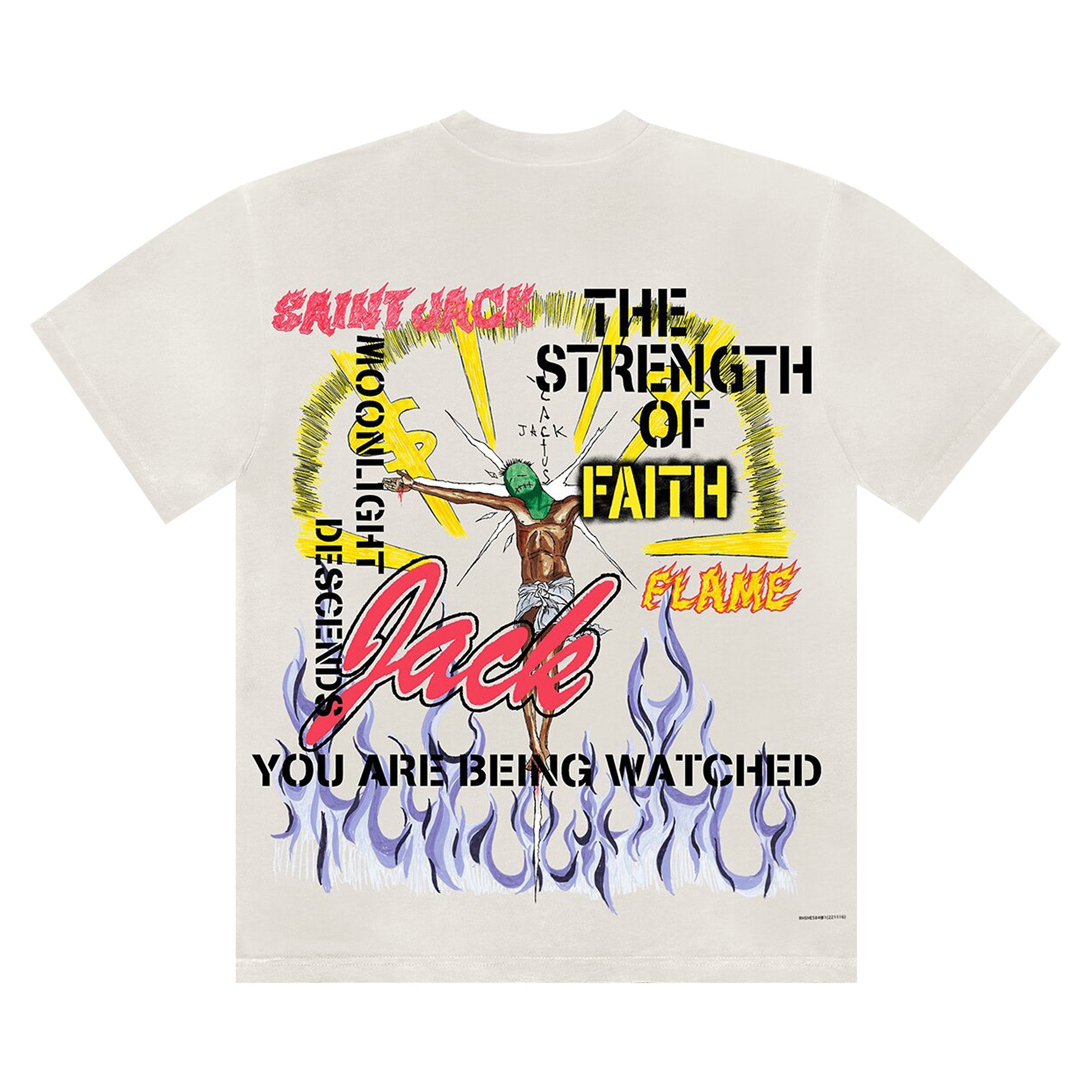 Cactus Jack T-Shirt by Travis Scott Utopia x St Michael Tee 3A White