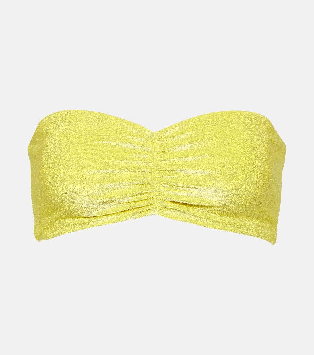 ava Jade Swim bandeau bikini top, yellow