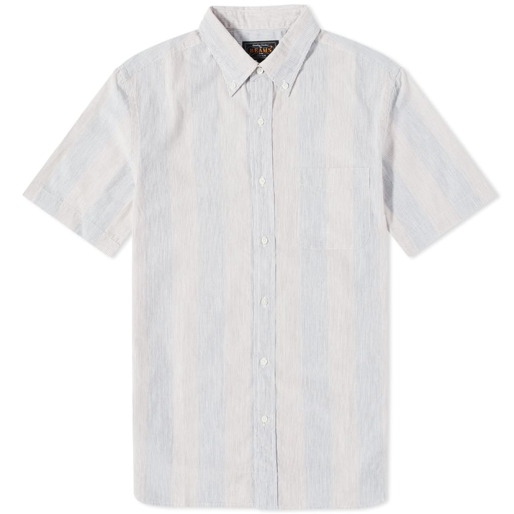 Beams Plus BD Shadow Striped Short Sleeve Shirt