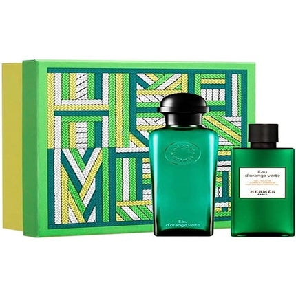 طقم هدايا HERMÈS Eau d'Orange Verte EDC 100 مل جل استحمام 80 مل