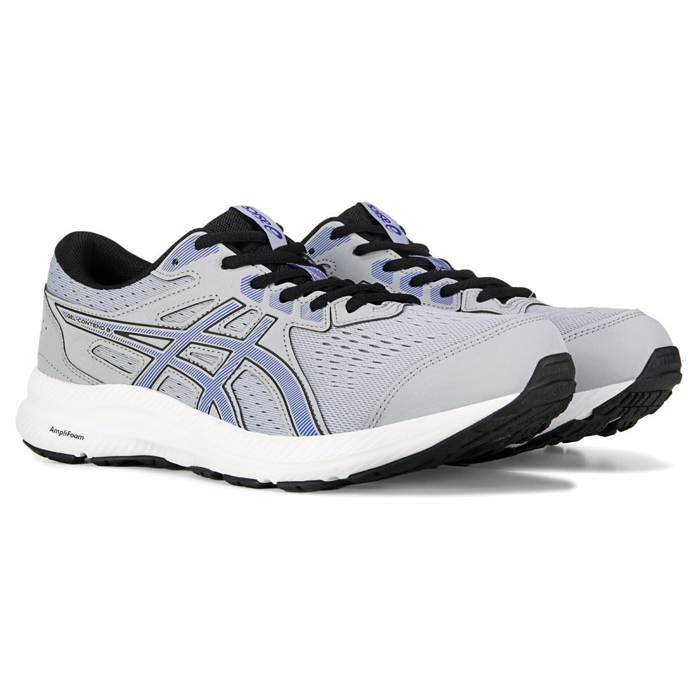 حذاء الجري Asics GEL Contend 8 متوسط/واسع للرجال، رمادي