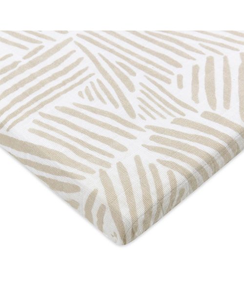 Organic Muslin Cotton All Stages Bassinet Sheet GOTS certified.  Babyletto, color Multi