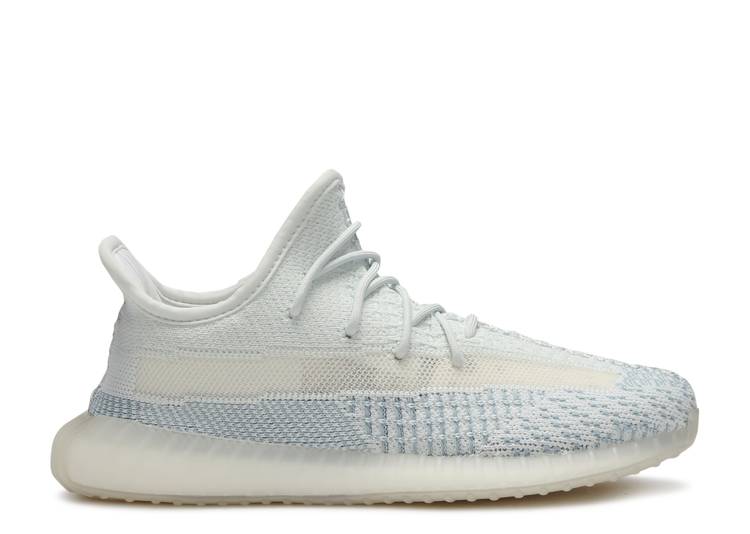 حذاء رياضي Adidas YEEZY BOOST 350 V2 للأطفال "CLOUD WHITE NON-REFLECTIVE"، باللون الأبيض