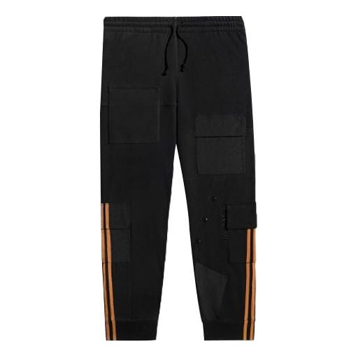 adidas originals x Ivy Park Crossover Cargo Sweatpants Couple Style Black