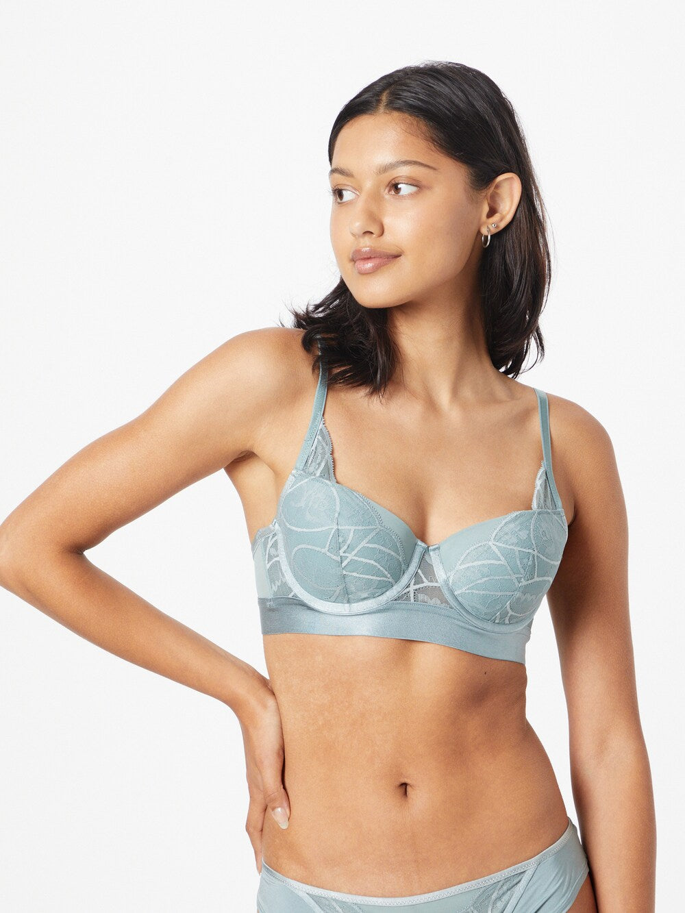 Balconette bra Hunkemöller Luna, basalt gray