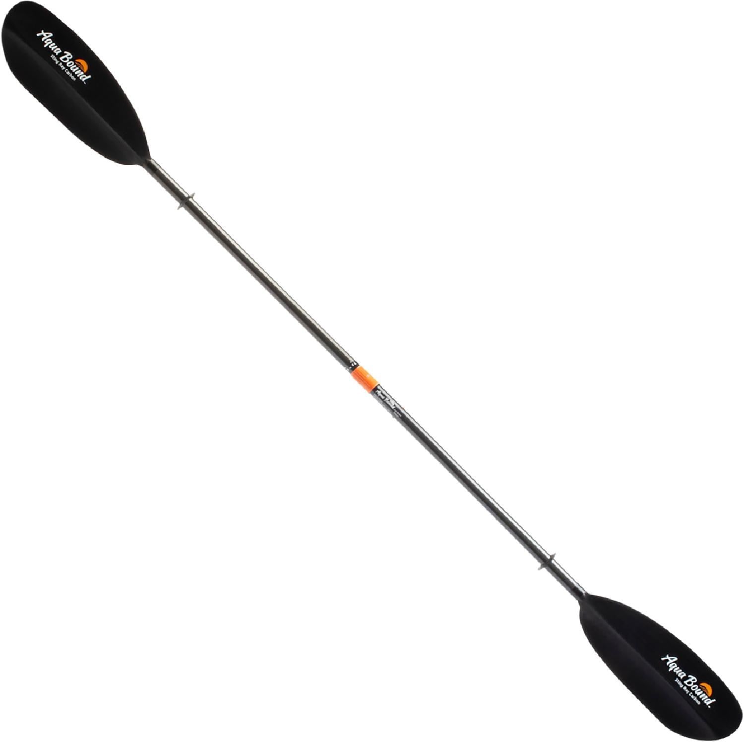 Sting Ray Carbon Posi-Lok Aqua Bound Two-Piece Kayak Paddle, Black