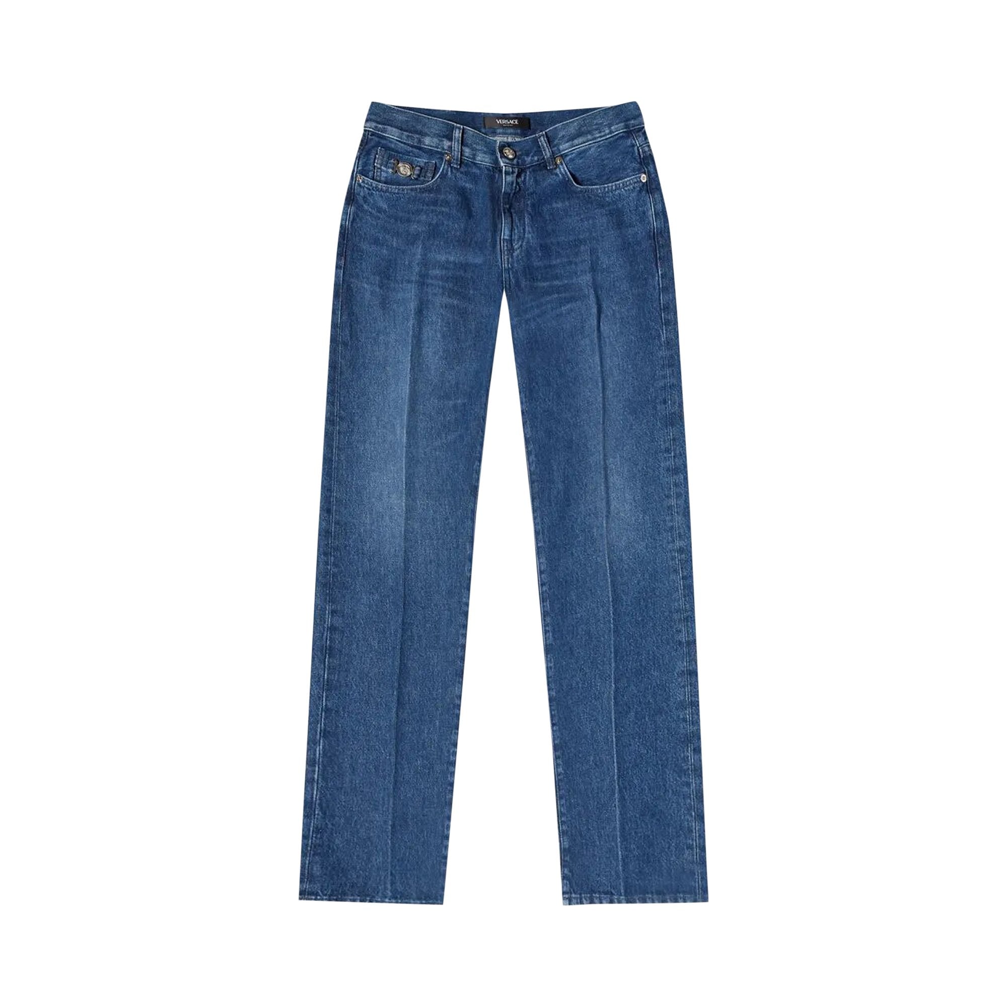 Versace Mitchel Denim Pants, Washed Medium Blue