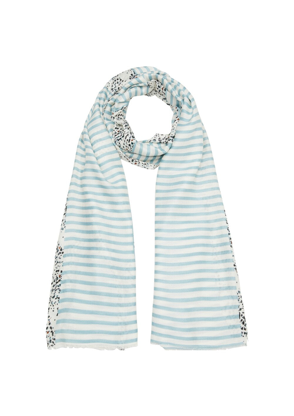 Sliver scarf, blue/white