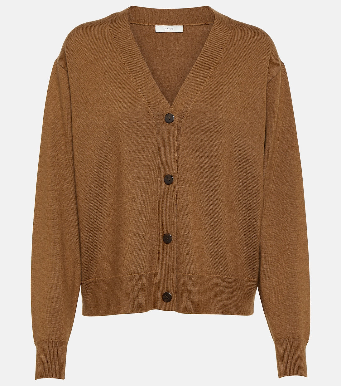 Vince wool blend cardigan, brown