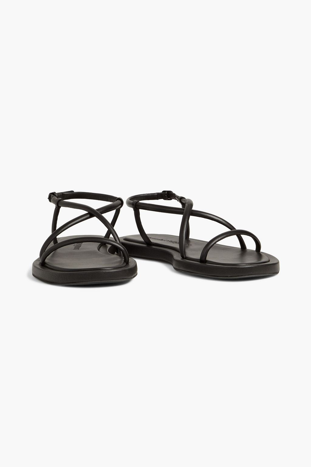 ALEXANDER MCQUEEN leather sandals, black