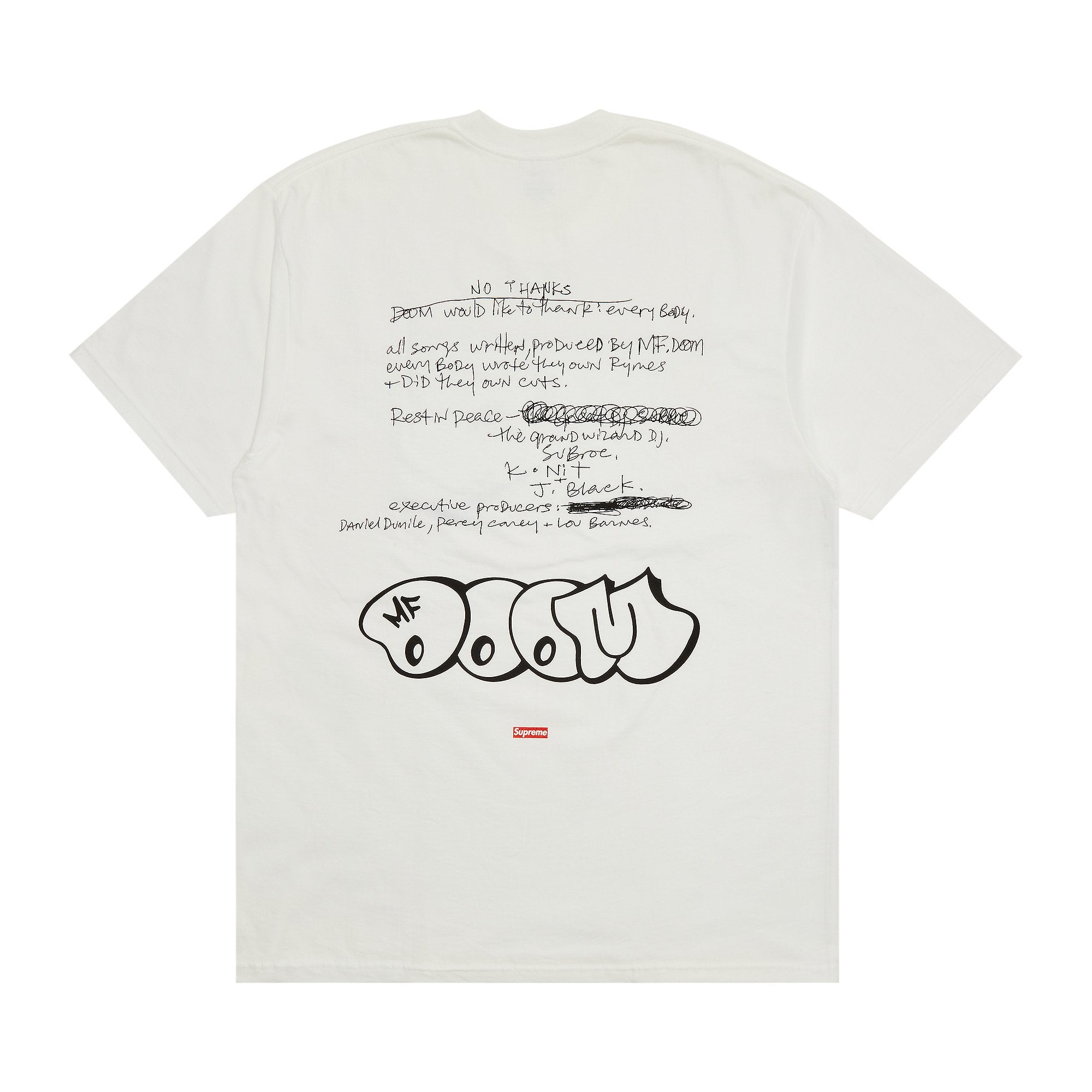 Supreme MF DOOM T-Shirt White