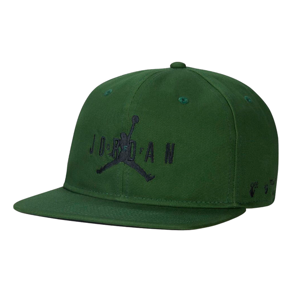 قبعة Air Jordan x Off-White Pro Jumpman Air Cap "Forest Green/Black"، باللون الأخضر