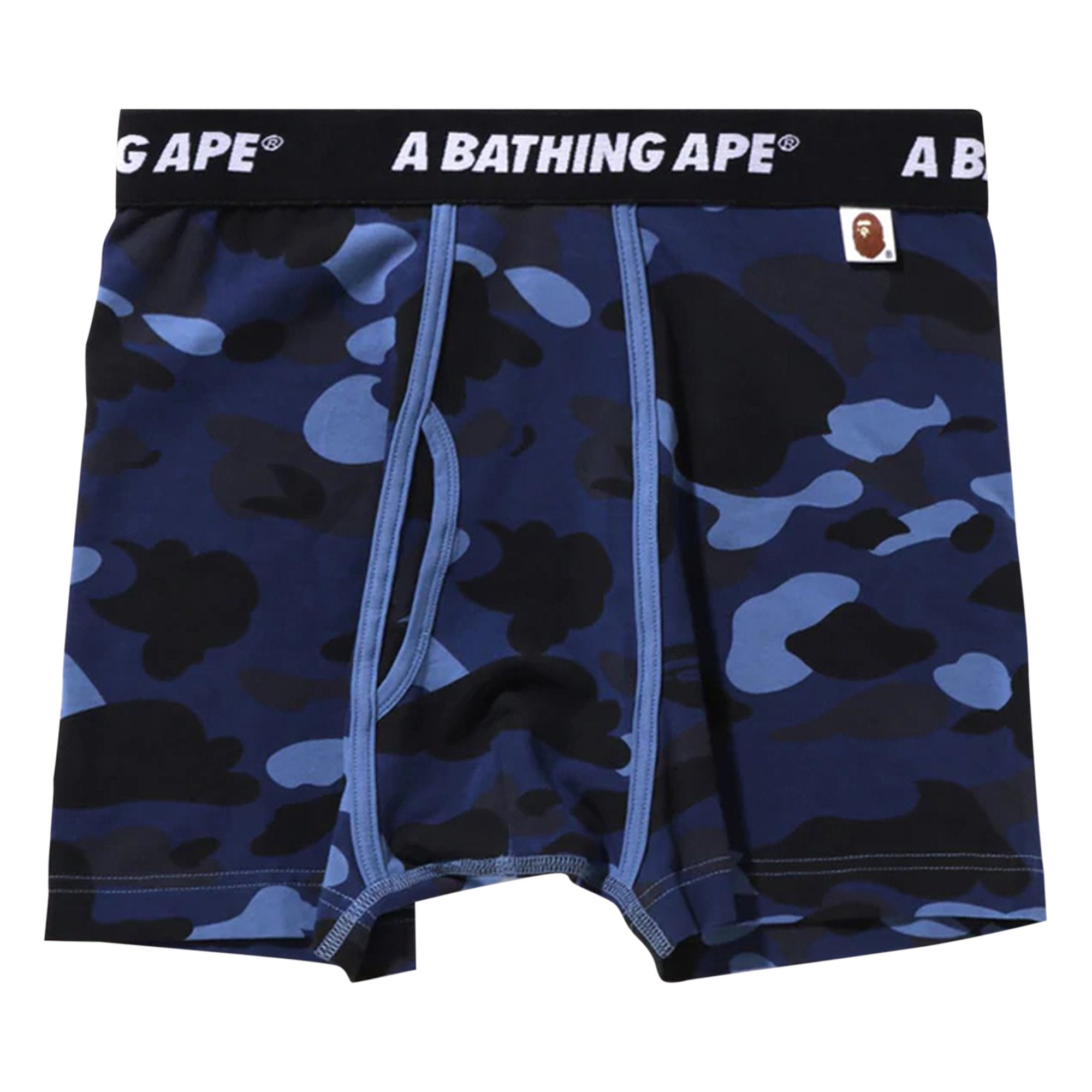 شورت مموه من BAPE باللون الأزرق البحري