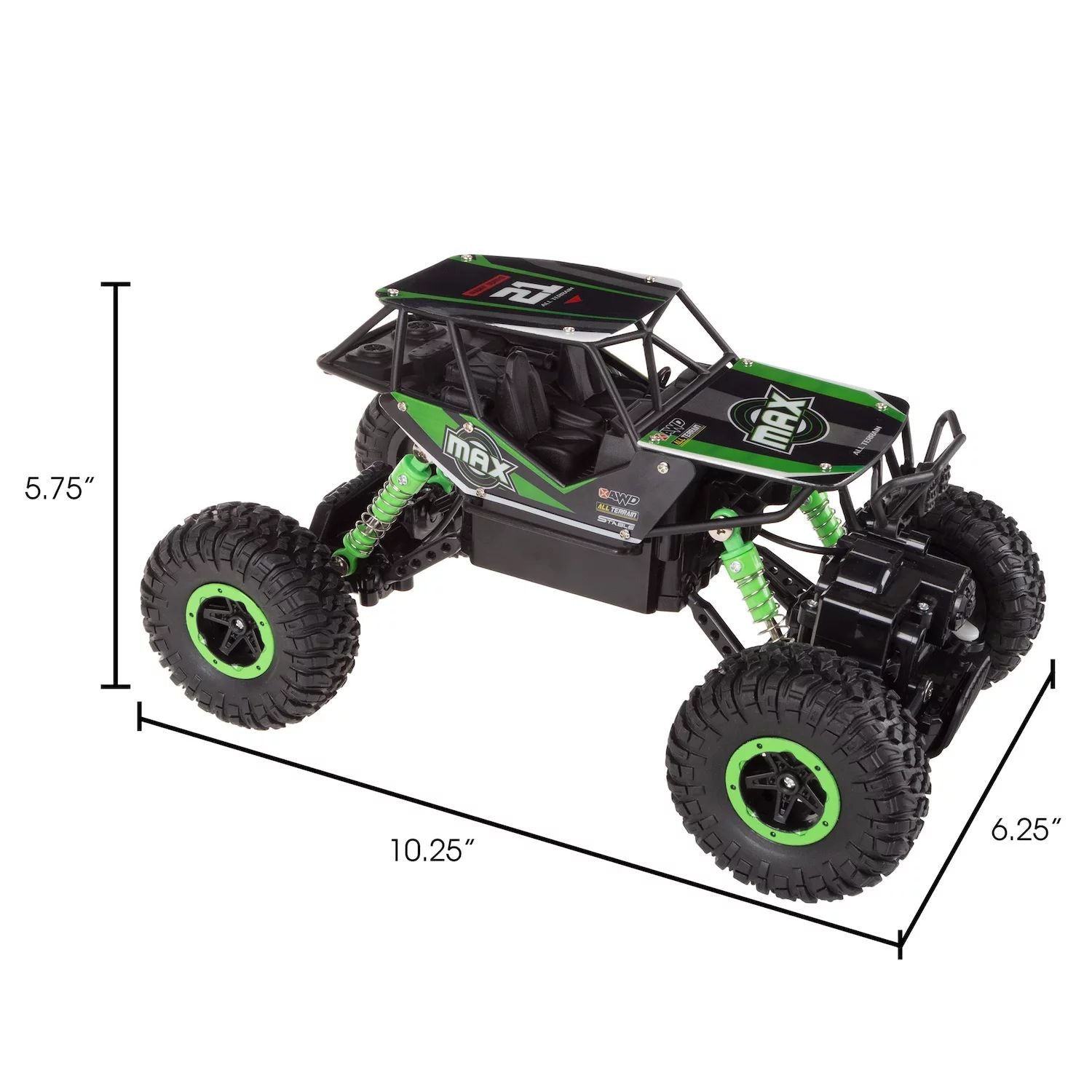 Hello !  Play !  Monster Truck Remote Control - 1:16 Scale Durable 2.4GHz RC Off-Road Toy Car spring suspension and large wheels Hey!  Play!