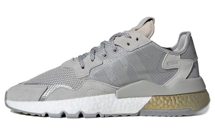 Adidas Originals Nite Jogger Gray Two Gold Metallic Sneakers