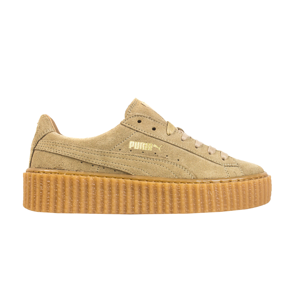 حذاء رياضي Fenty x Suede Creeper Puma باللون البني