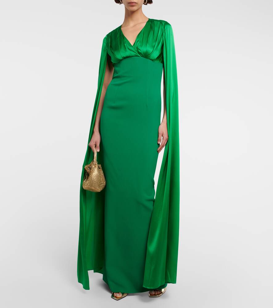 SAFIYAA crepe dress, green