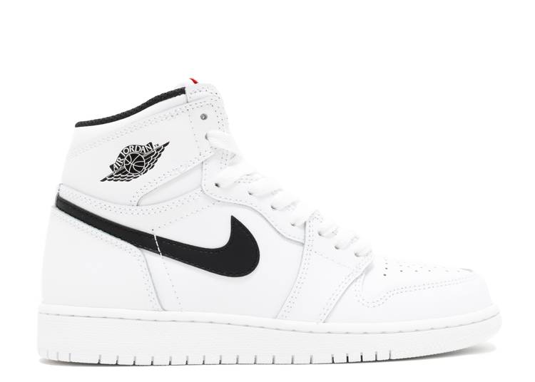 حذاء رياضي AIR JORDAN 1 RETRO HIGH OG BG 'YIN YANG'، أبيض