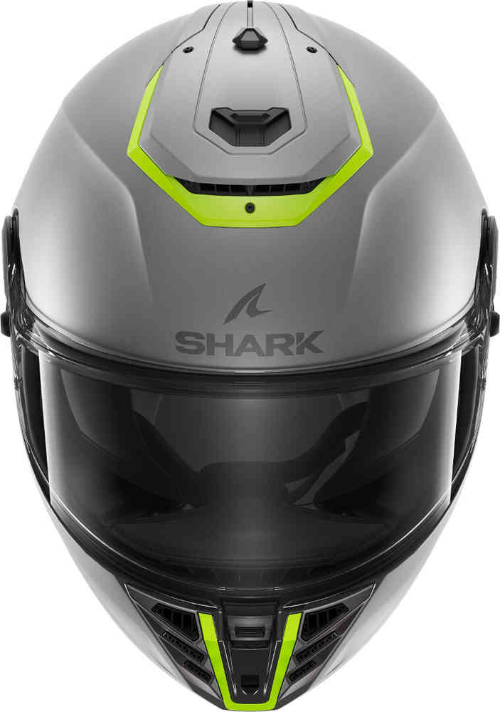 Spartan RS Blank Shark Helmet, Silver/Yellow