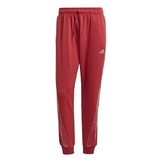 Adidas Velvet Pant M Casual Training Sports Bundle Feet Long Pants Pink