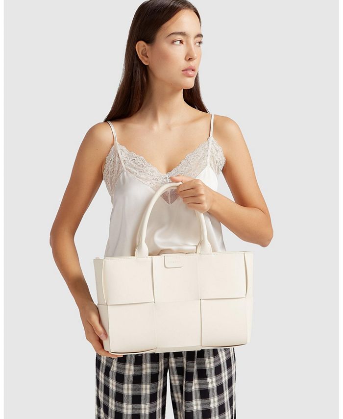 Women's Long Way Home Belle & Bloom Woven Tote Bag, Cream