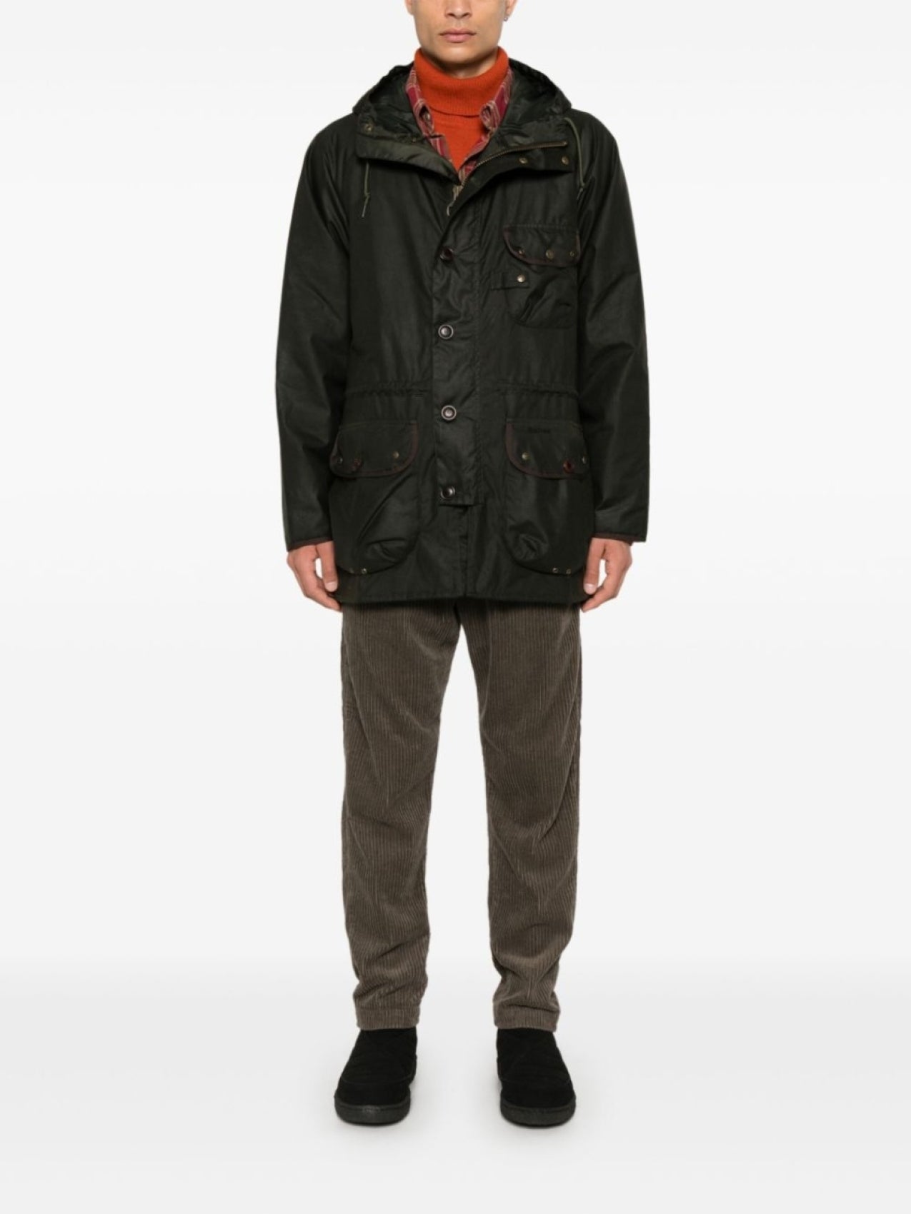 Barbour Coated Parka Green