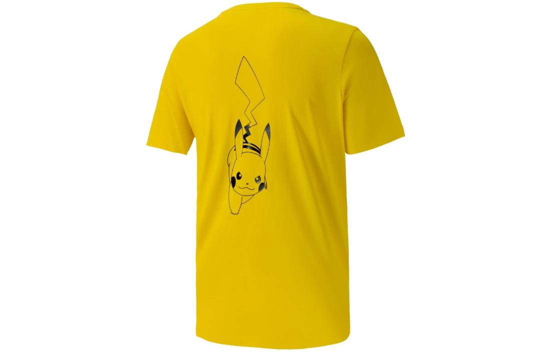 Pokemon X Pokemon Co-Brand Series T-Shirt for Men Yellow Puma Yellow