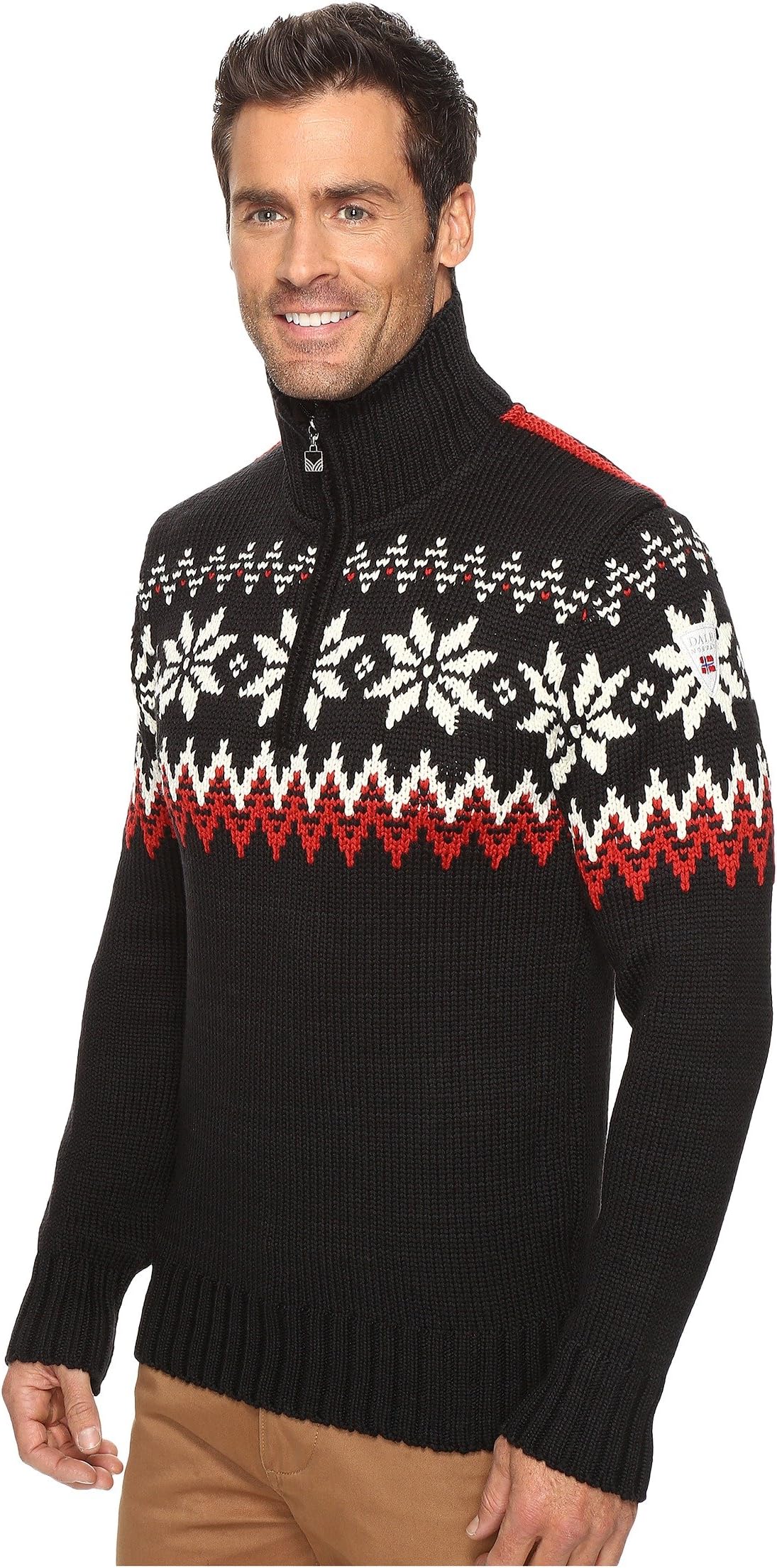 Mikey Sweater Dale of Norway, Black/Raspberry