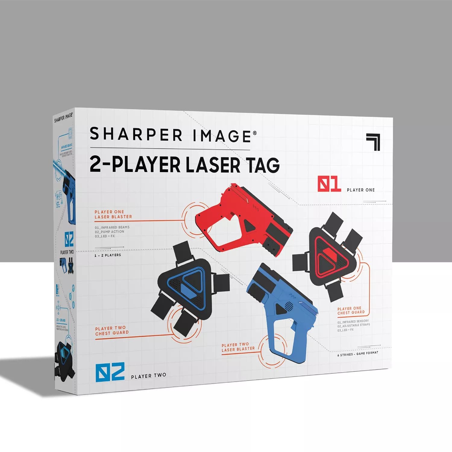 Laser tag shooter with sharper images Sharper Image