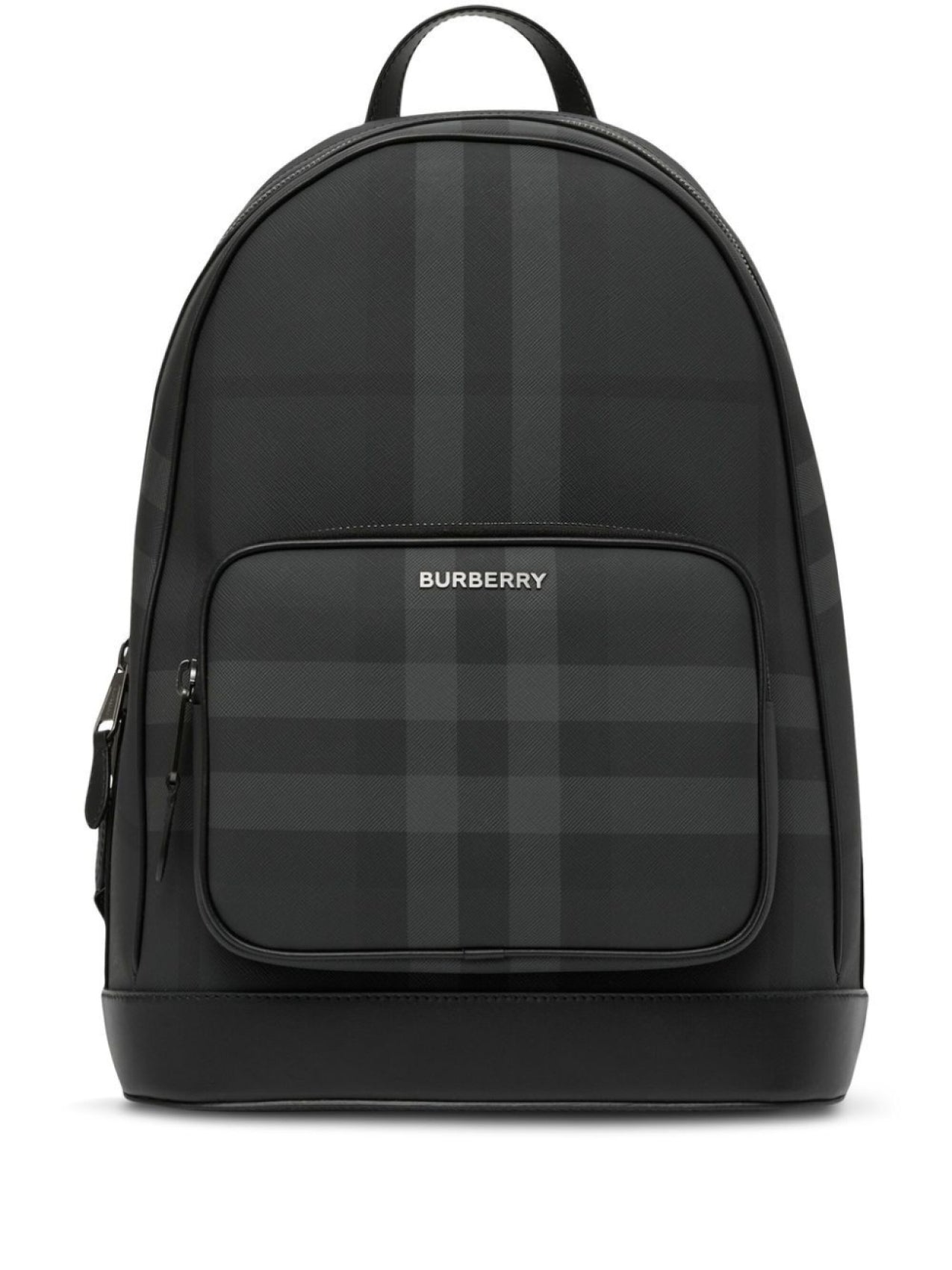 Burberry small check backpack, gray