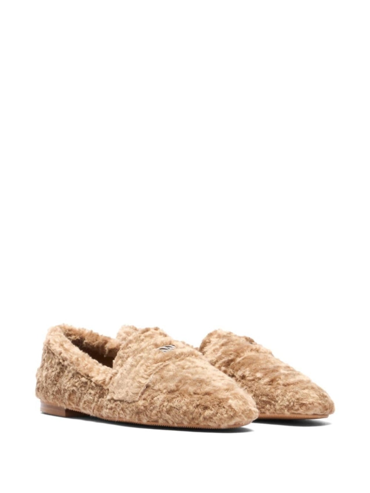 Casadei Faux Fur Moccasins Brown