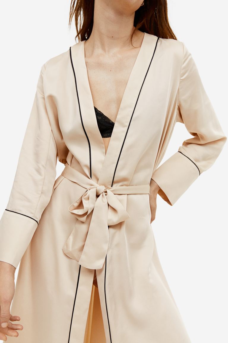 Satin robe H&M