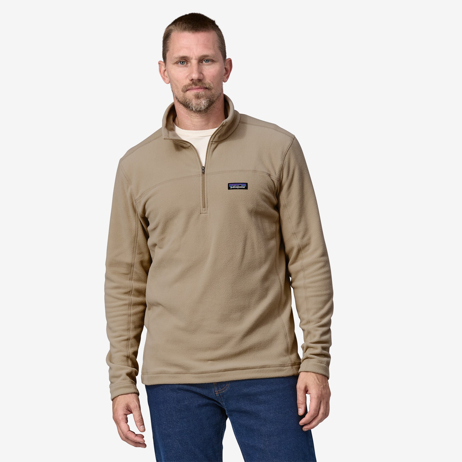 Patagonia Men's Micro D Fleece Pullover, Oar Tan