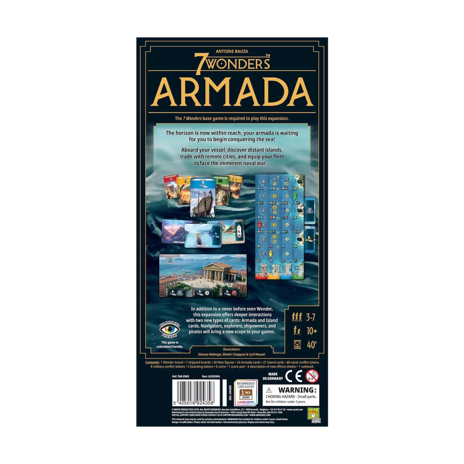 لعبة الطاولة Repos Production 7 Wonders: Armada Expansion (إصدار جديد) Repos Production