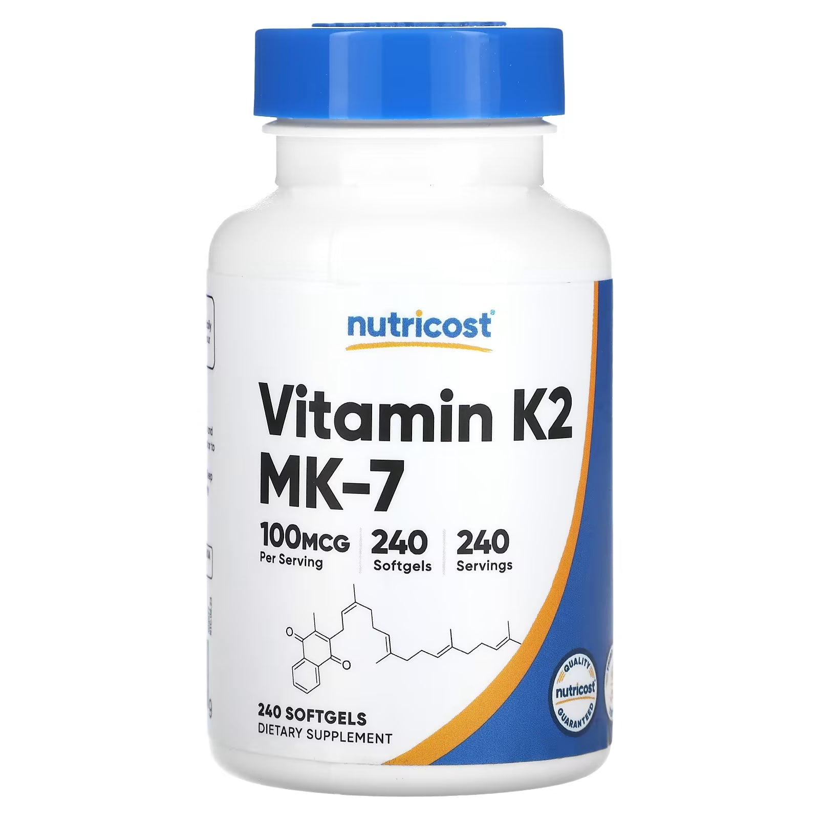 Vitamin K2 Nutricost MK-7 100 mcg, 240 tablets