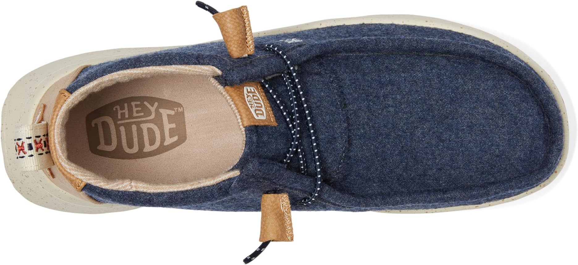 حذاء Wendy Peak High Wool Hey Dude Loafers باللون الأزرق الداكن