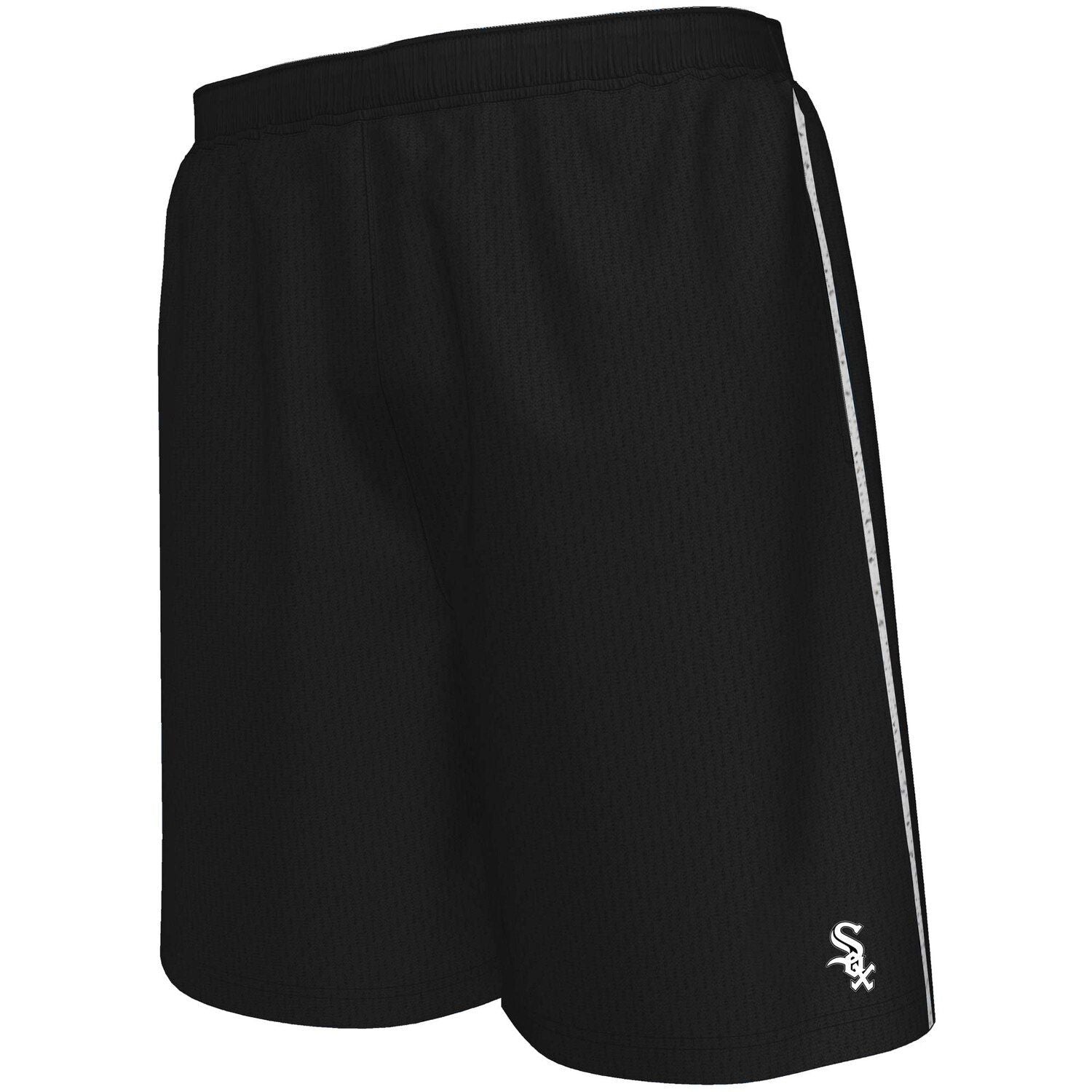 Chicago White Sox Big & Tall Majestic Men's Black Mesh Shorts