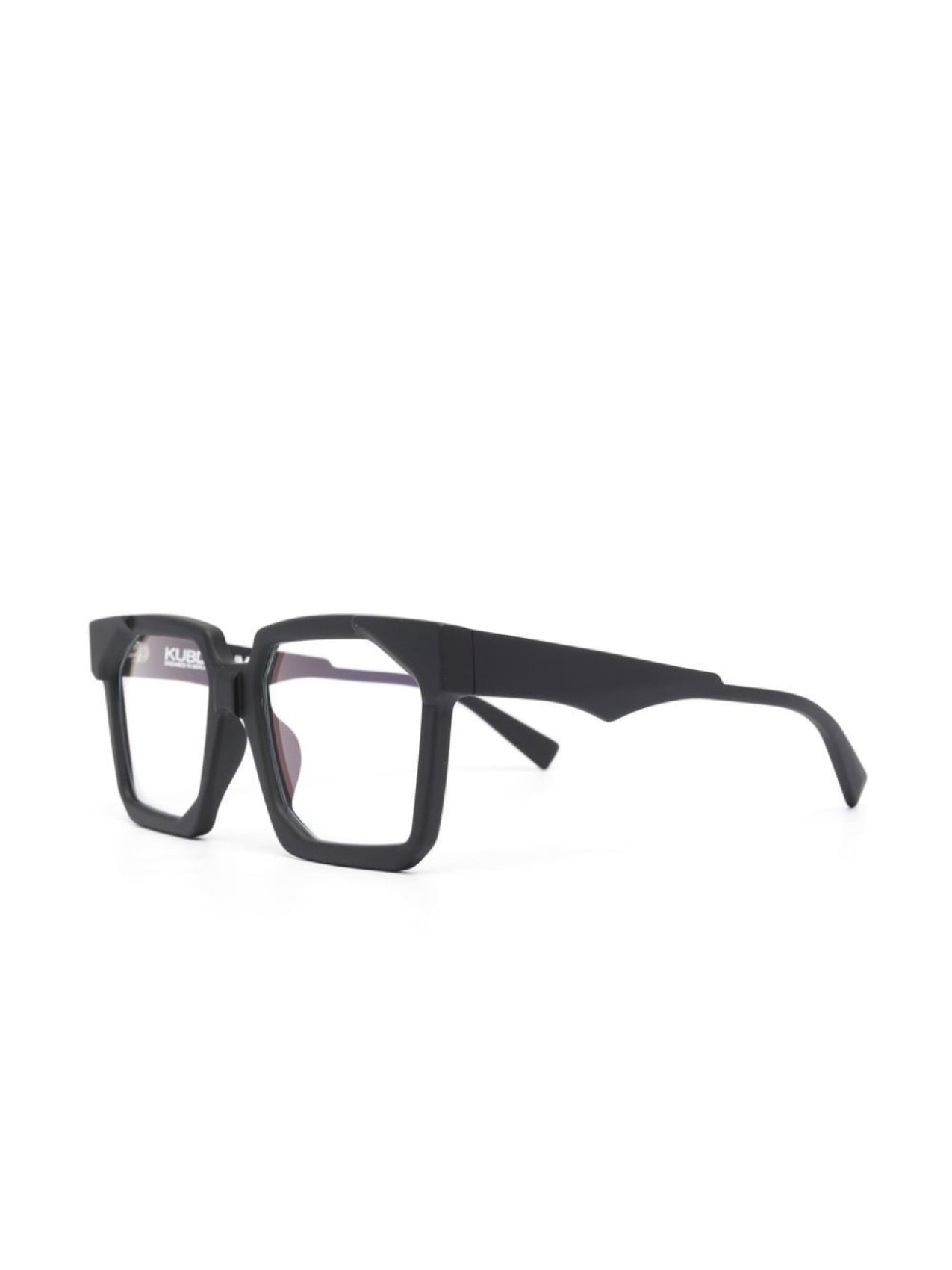 Kuboraum square frame glasses, black