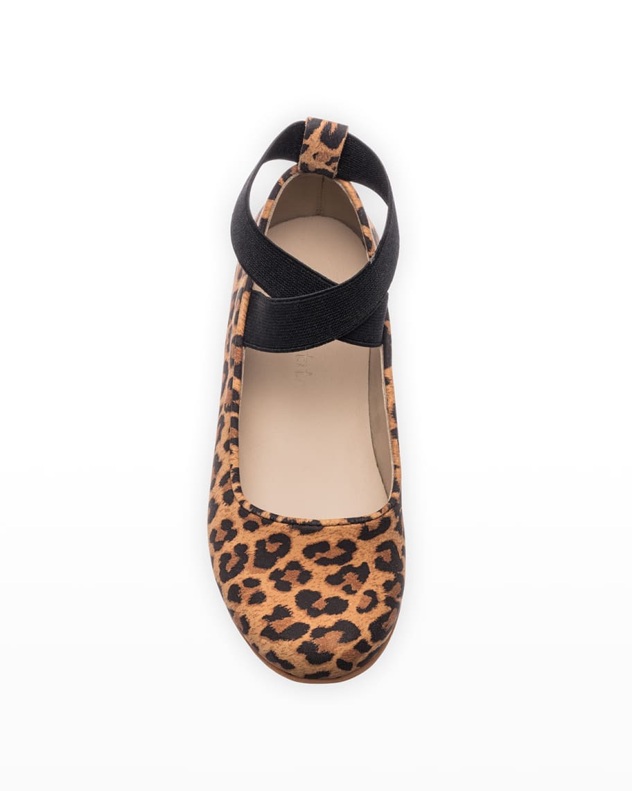 Melissa Leopard Print Ballerinas for Girls, Toddler/Children Elephantito