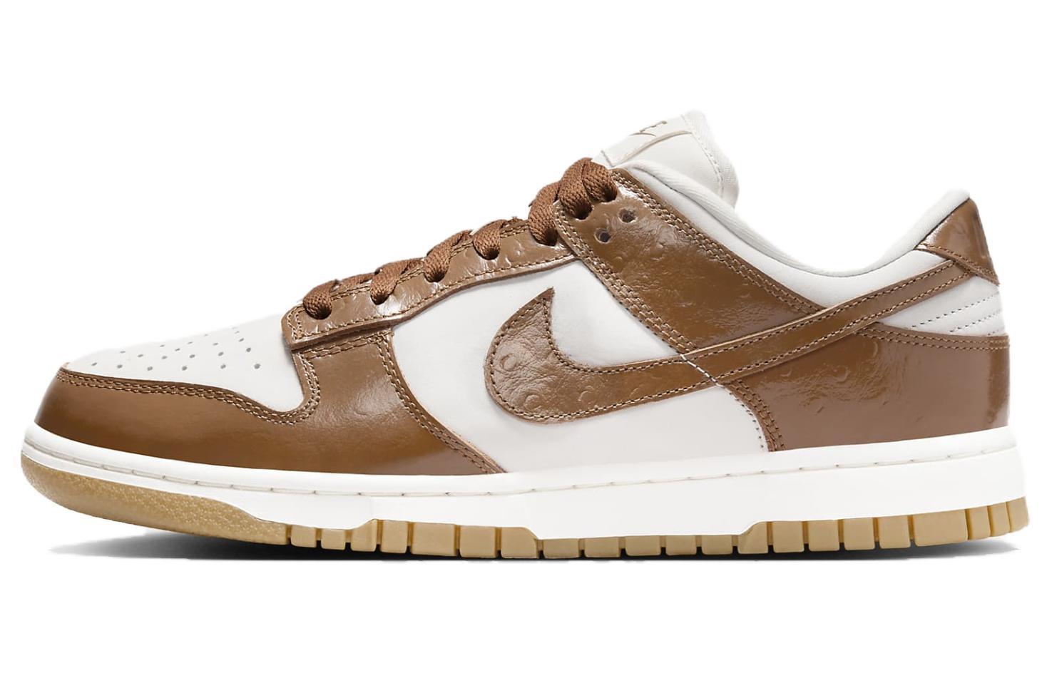 Dunk Low LX Ale Brown Ostrich Women's Nike DOUBLE Sneakers